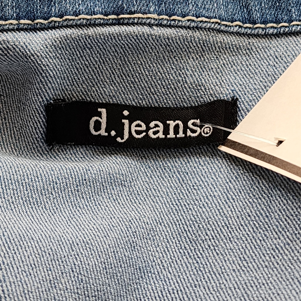 D.Jeans classic fit denim jacket light wash pockets button front sz xl nwt - Picture 13 of 16
